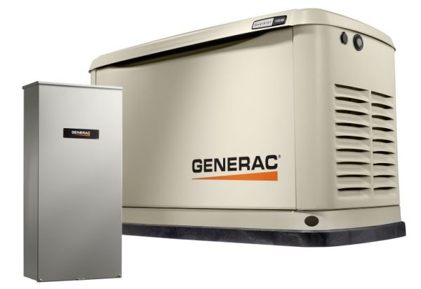 Photo of the Generac 14kW with Wi-Fi and 16 circuit load center generator.