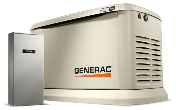 Photo of the Generac 22kW with Wi-Fi and 200A SE ATS with load shed generator.